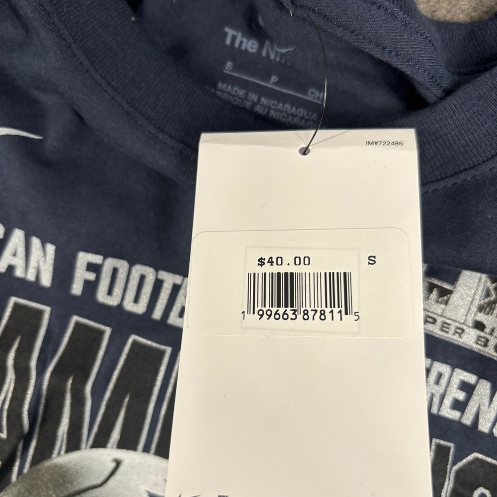 Nike New England Patriots Super Bowl LIII AFC Champions Shirt Womens Size S Navy - Picture 4 of 7